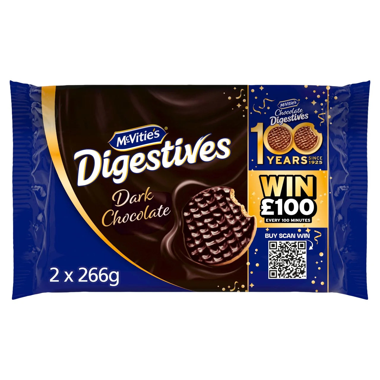 McVities Digestives Dark Chocolate 2 x 266g