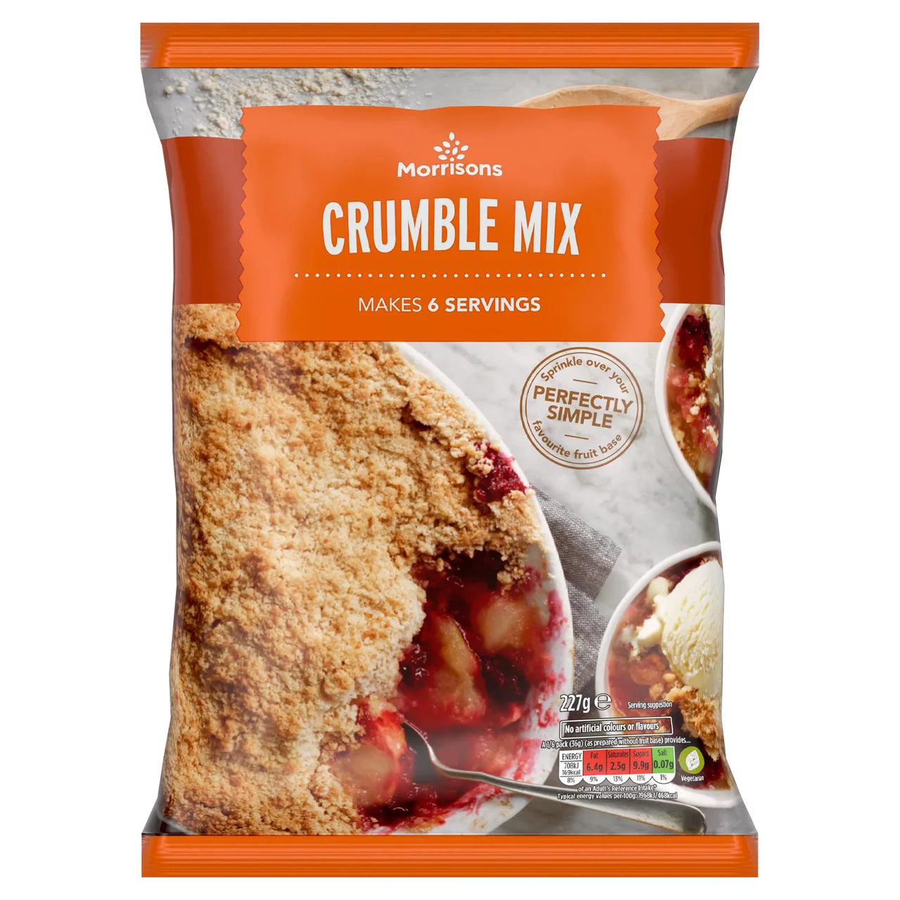 Morrisons Crumble Topping Mix 227g
