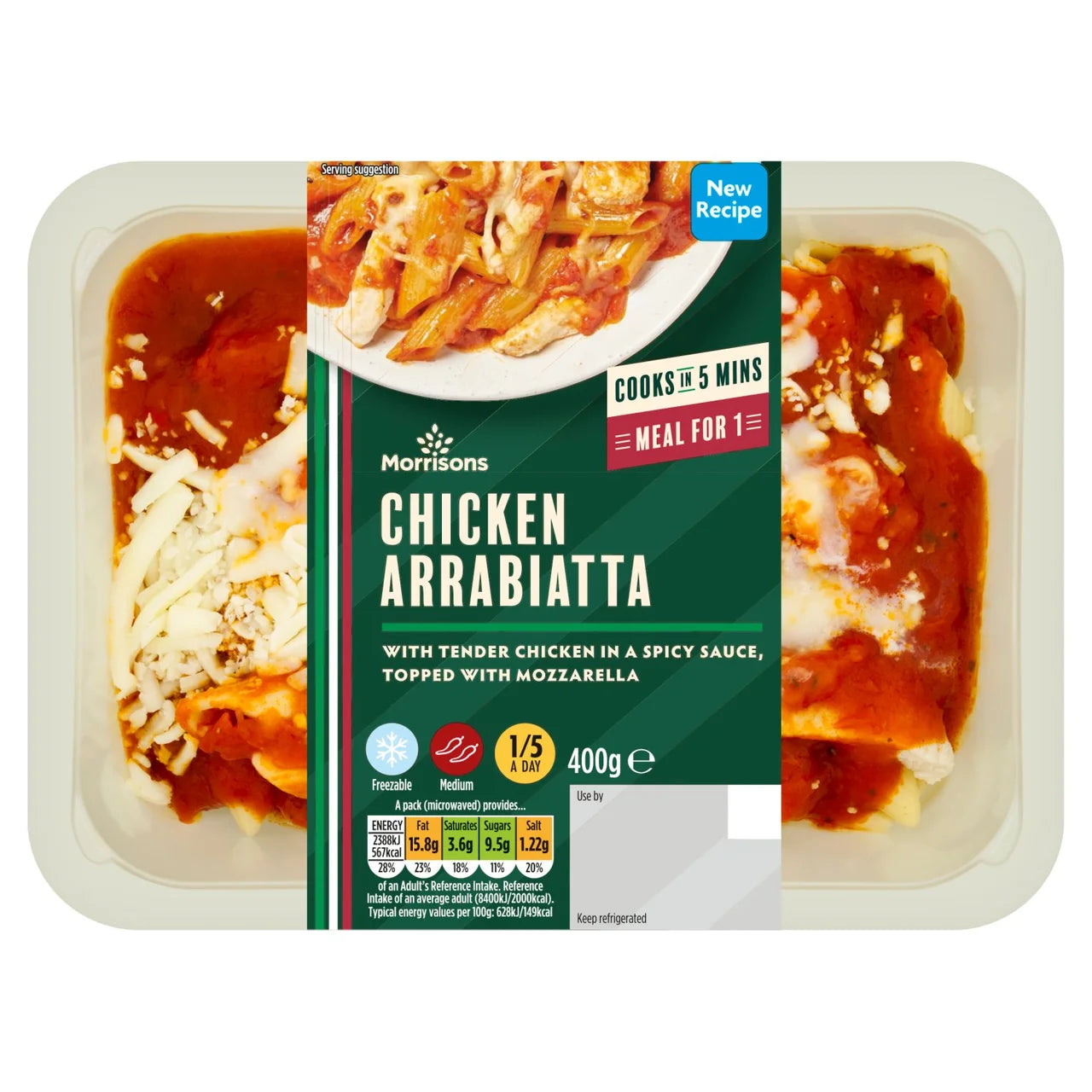 Morrisons Chicken Arrabiata Pasta Bake 400g