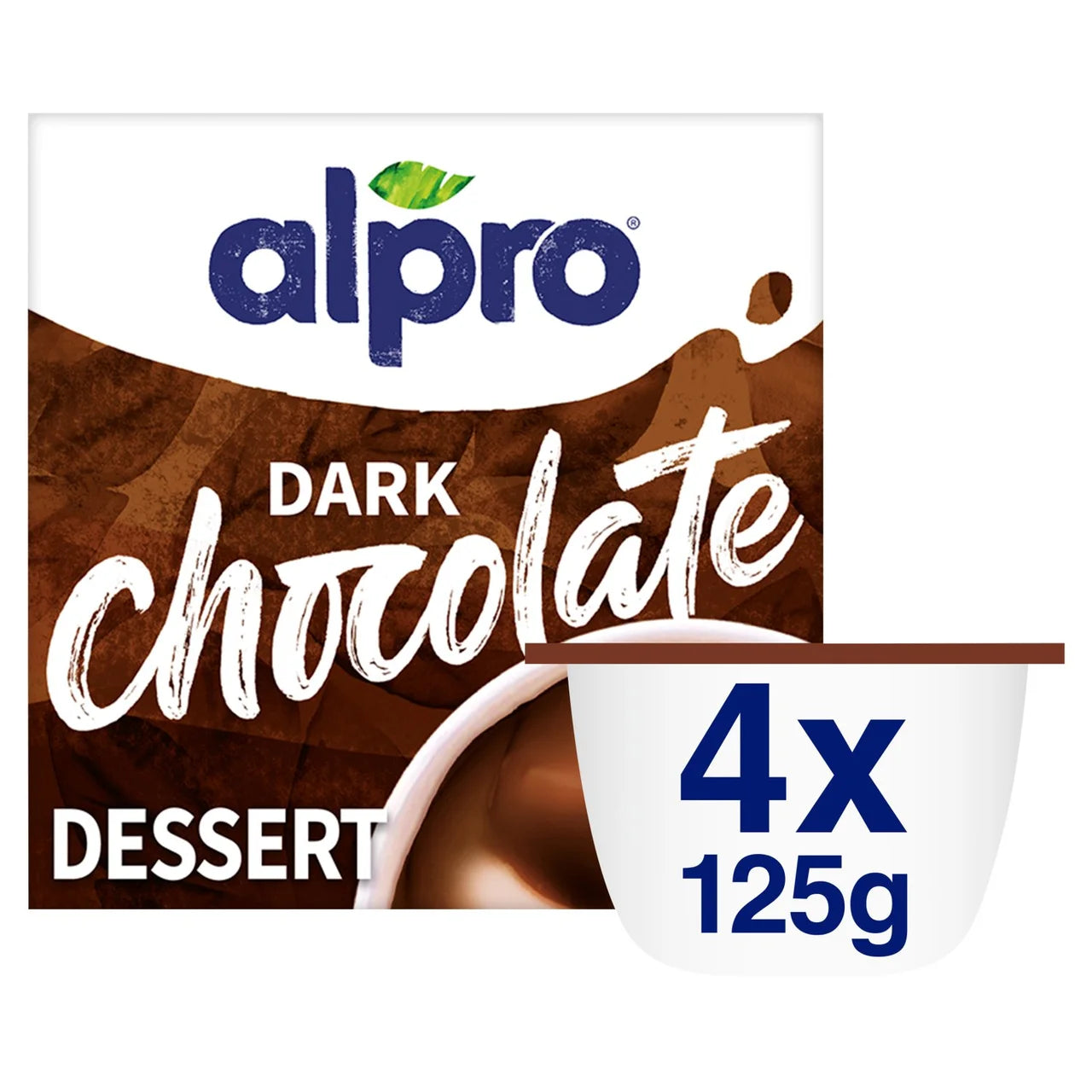 Alpro Dark Choc Soya Dessert 4 x 125g