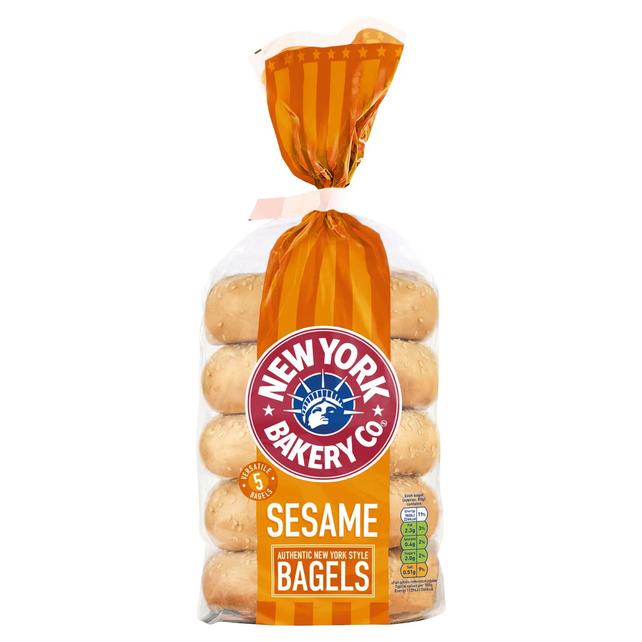 New York Bakery Co 5 Sesame Bagels [471]