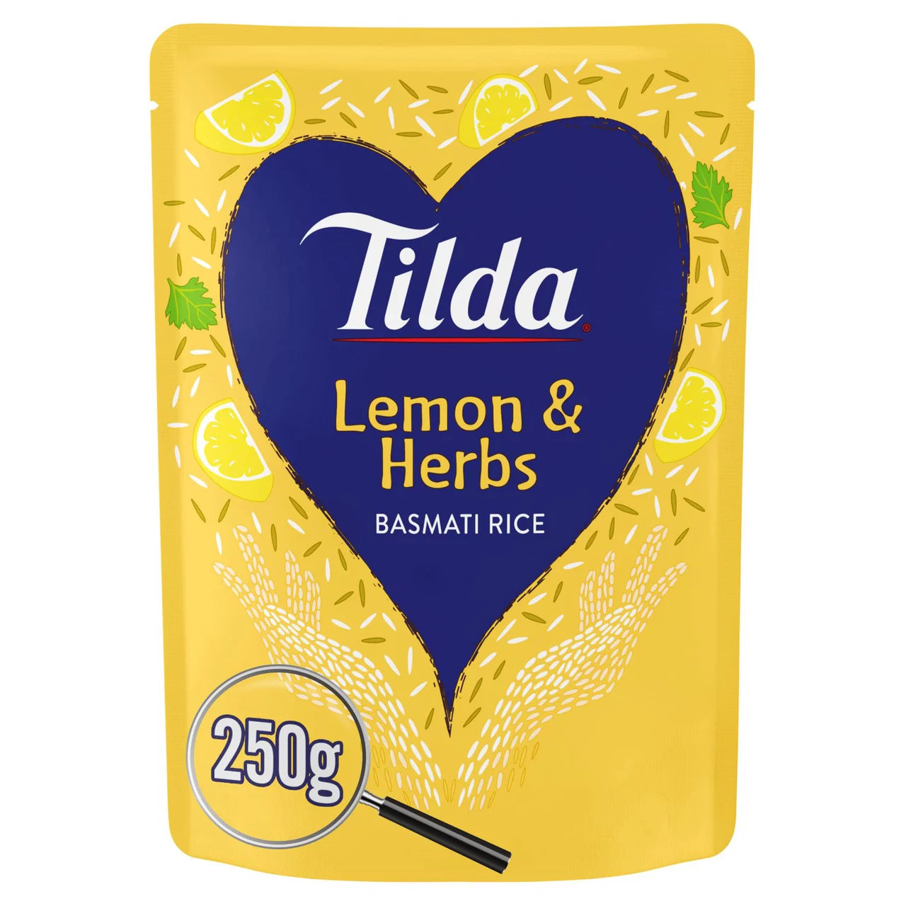 Tilda Steamed Rice Lemon & Herbs 250g