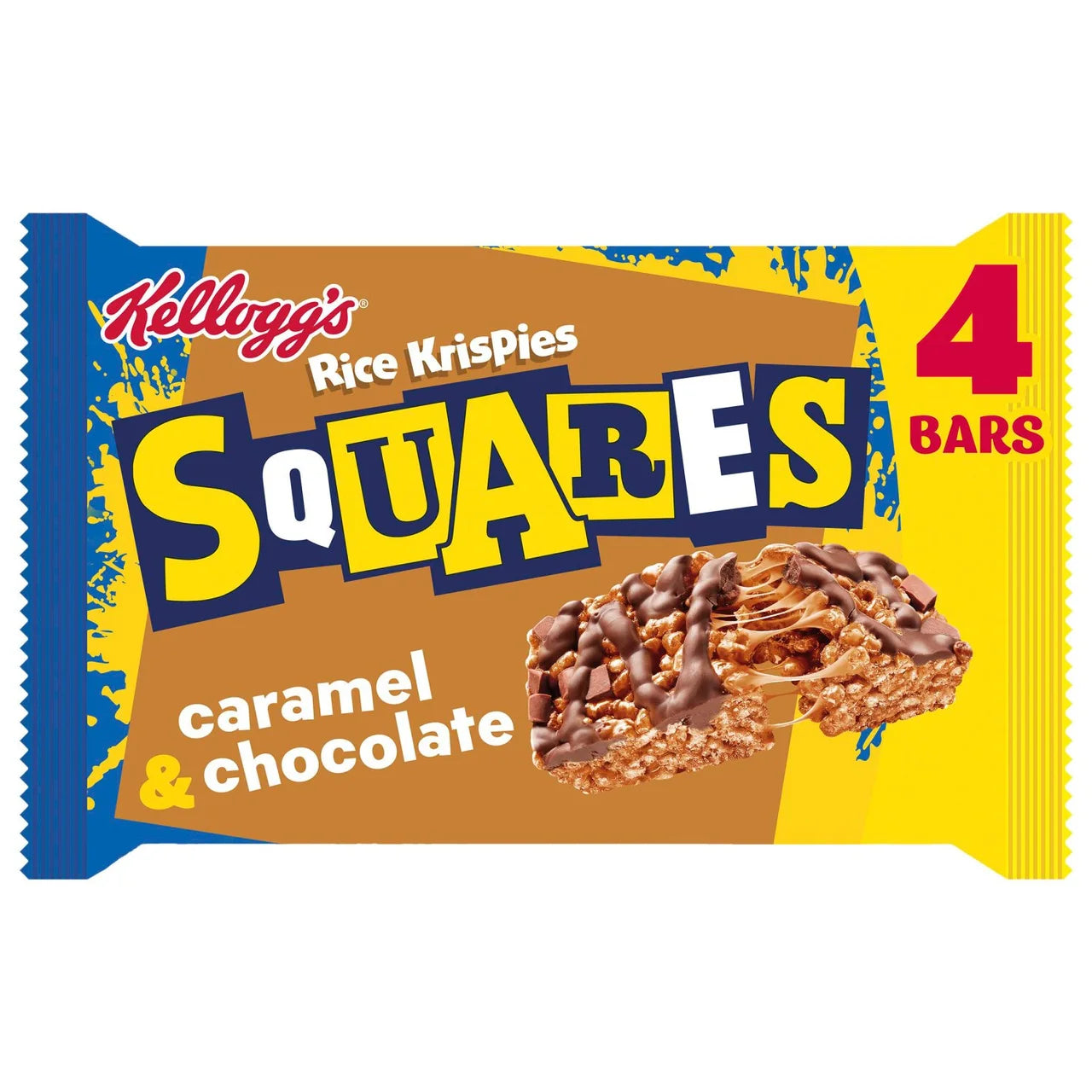 Kelloggs Squares Curious Caramel & Chocolate 4 x 36g