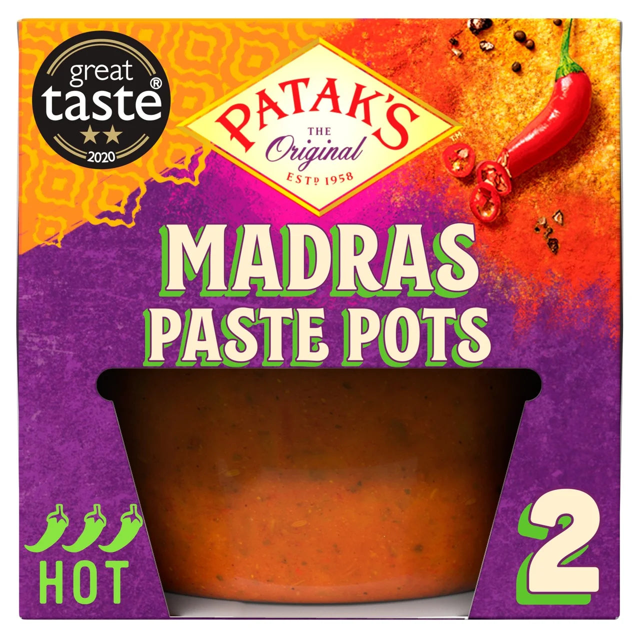 Pataks Madras Paste 2 x 70g
