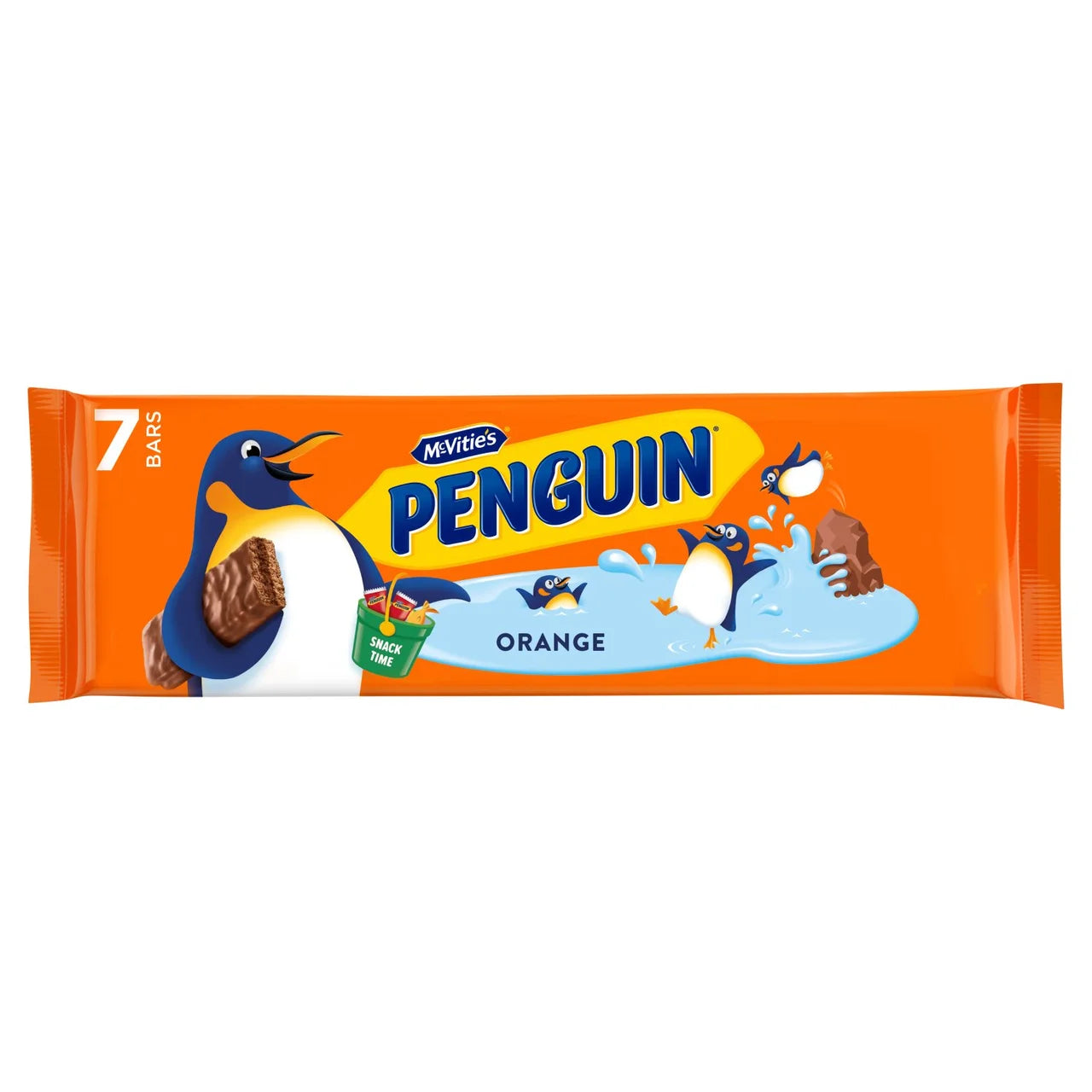 McVities 7 Penguin Orange Chocolate Biscuit Bars