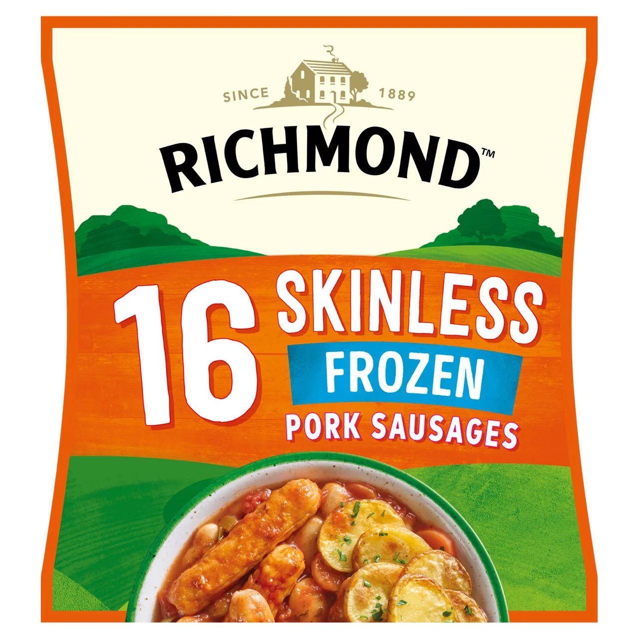 Richmond 16 Skinless Frozen Pork Sausages 426g