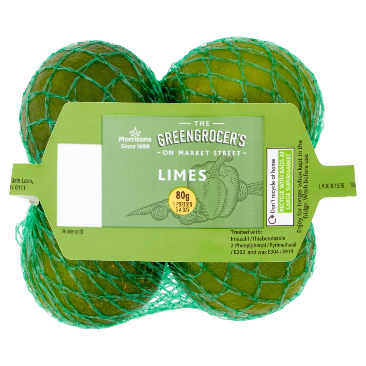 Morrisons Waxed Limes 4pk