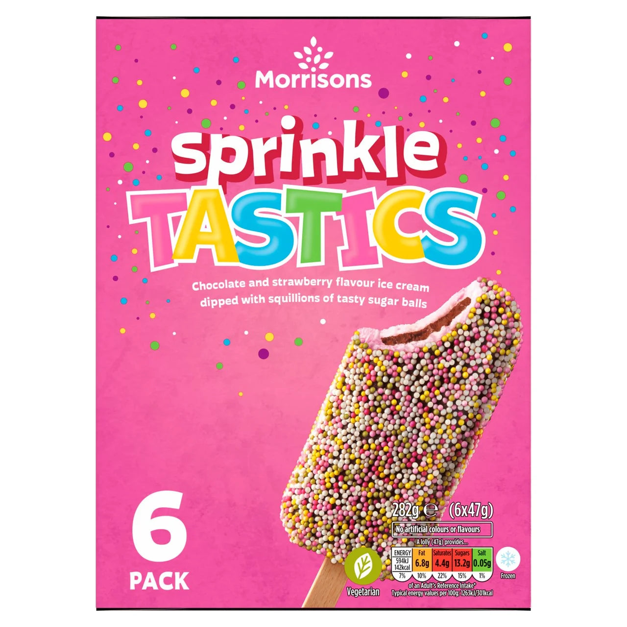 Morrisons Sprinkle Tastics 6 x 50ml