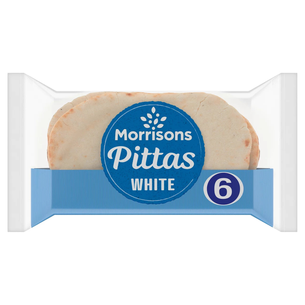 Morrisons Stonebaked White Pittas 6pk