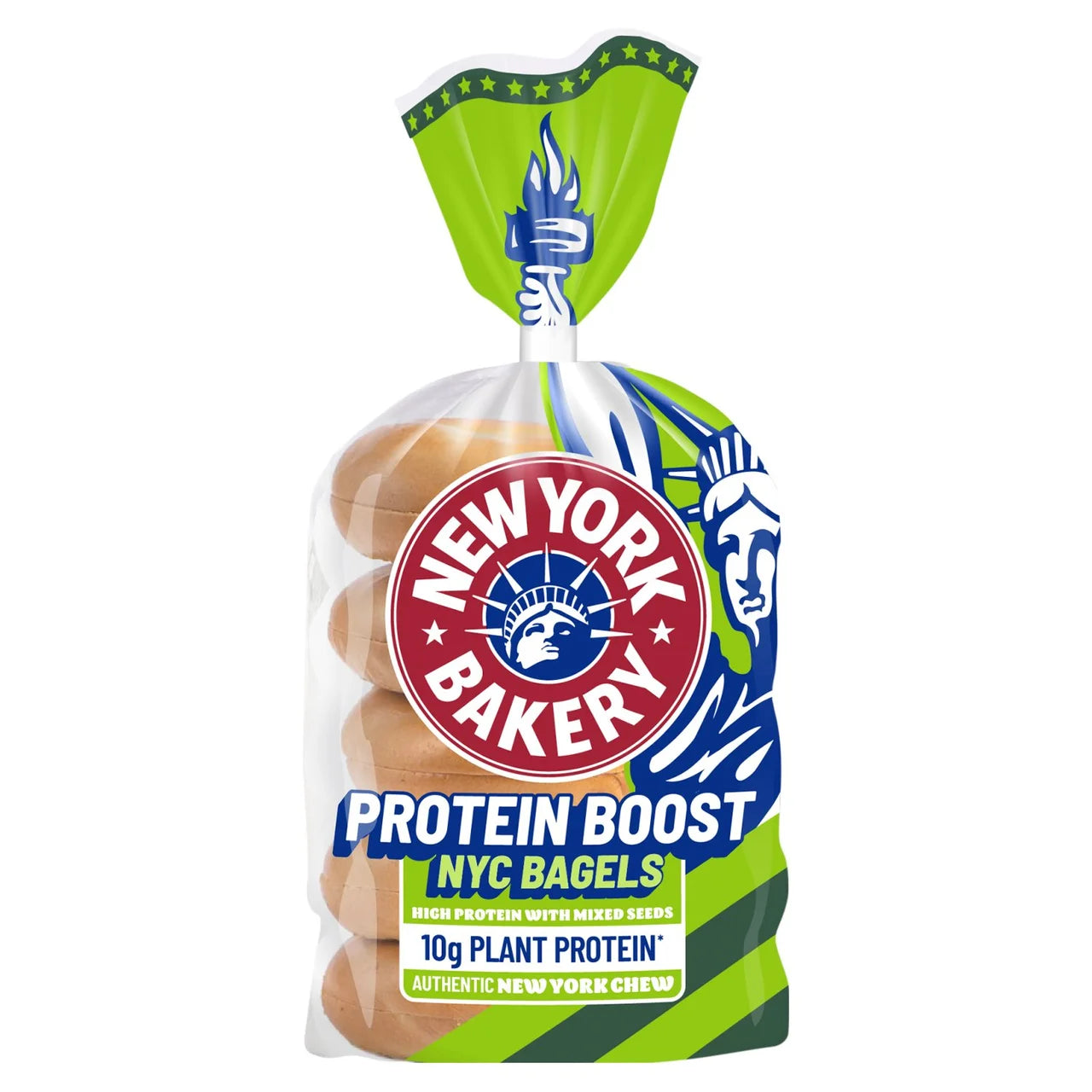 New York Bakery Co Health & Wellness Bagels Protein 5pk