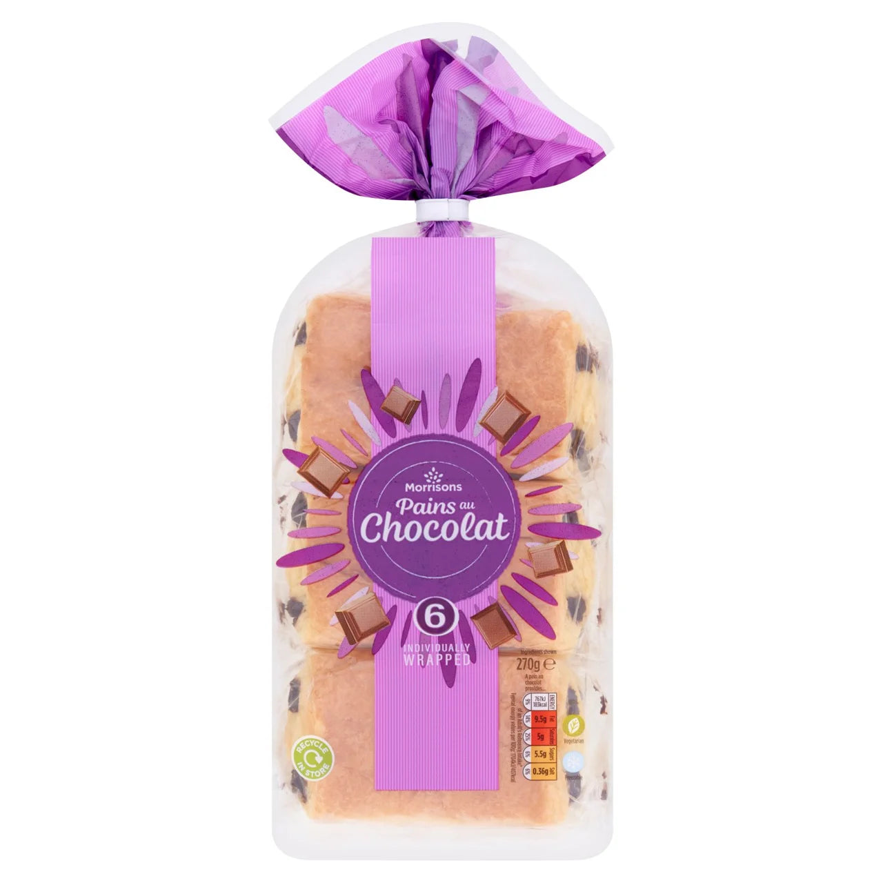 Morrisons Pains Au Chocolat 6pk