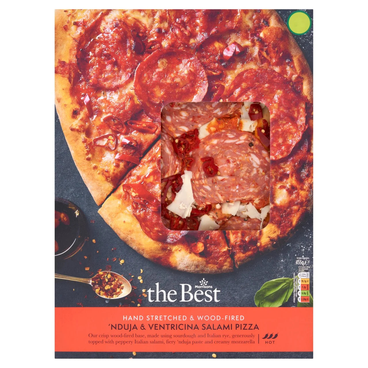 Morrisons The Best NDuja Meat Feast Pizza 455g