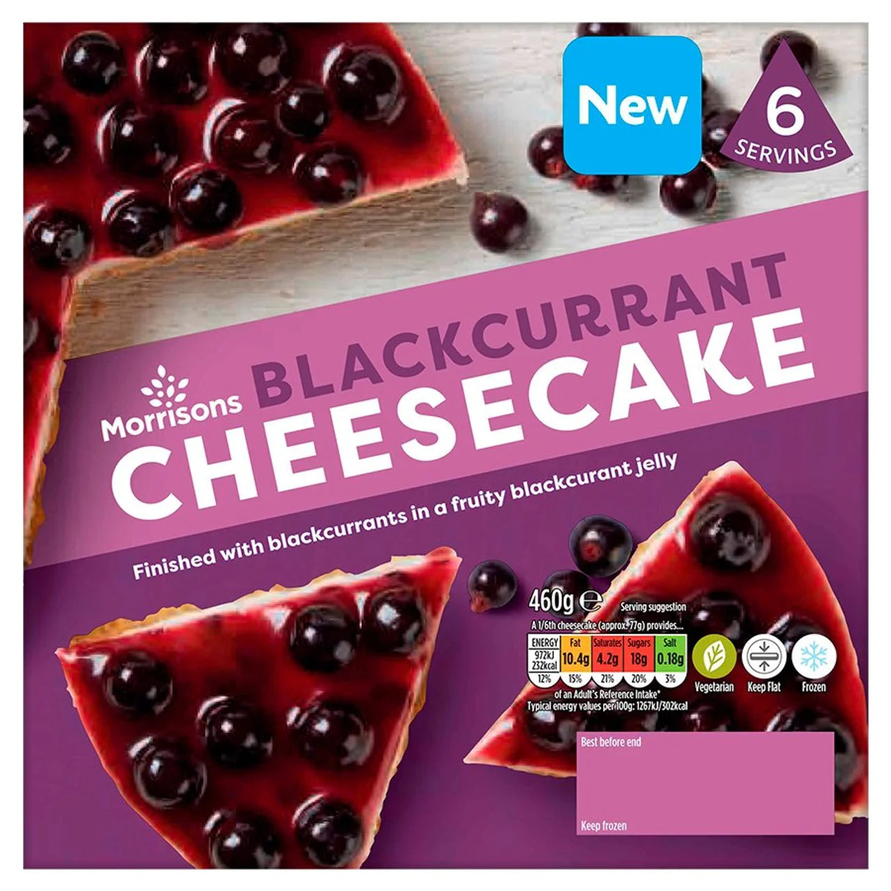Morrisons Blackcurrant Cheesecake 460g