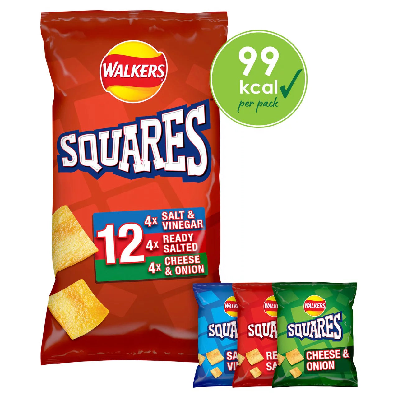Walkers Squares Variety 12 x 22g