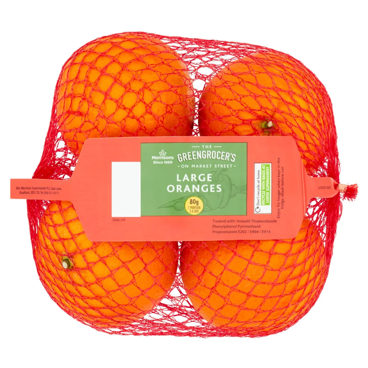 Morrisons Market St Large Oranges 4pk