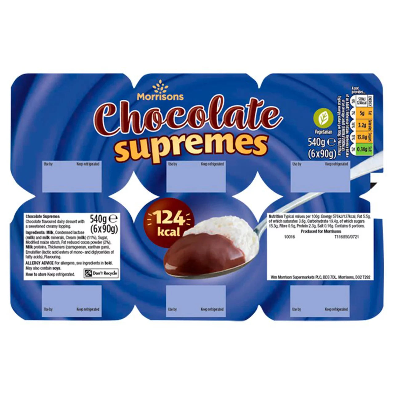 Morrisons Chocolate Supremes 6pk