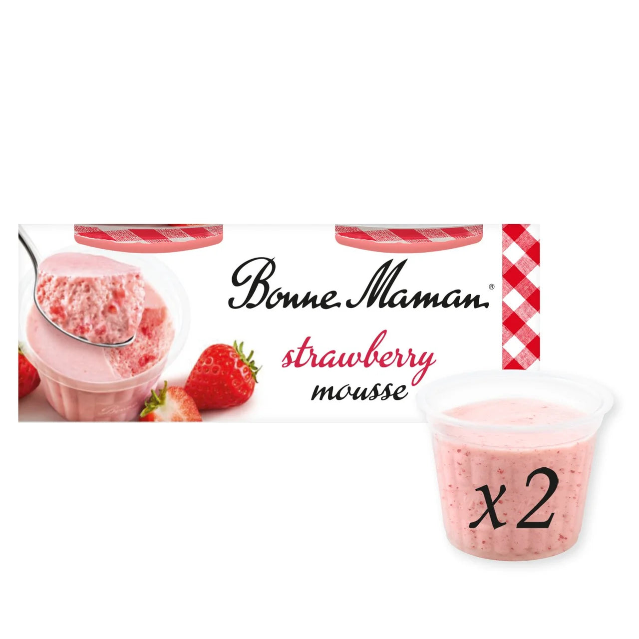 Bonne Maman Strawberry Mousse 2 x 70g