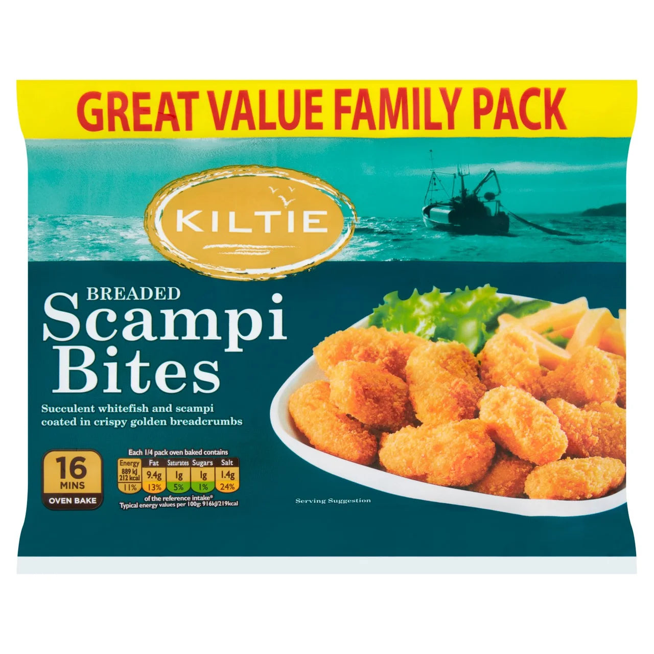 Kiltie Scampi Bites 400g
