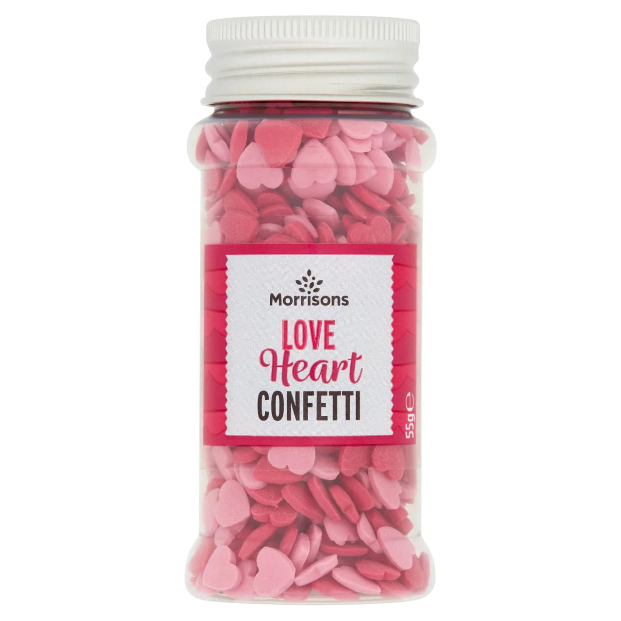 Morrisons Love Heart Sprinkles 55g