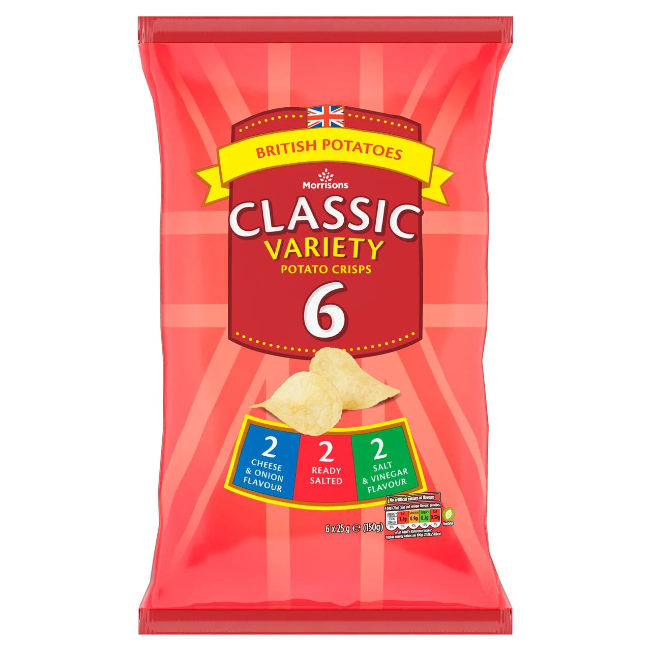 Morrisons Variety Crisps 6 x 25g