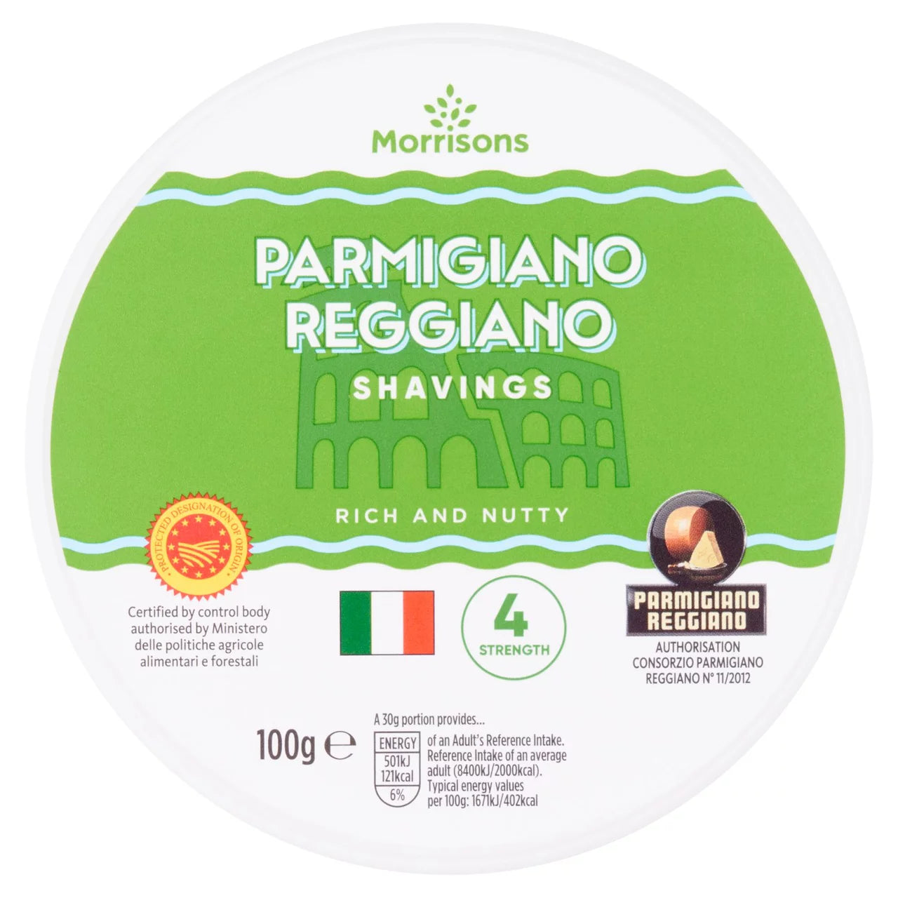 Morrisons Parmesan Reggiano Shavings 100g