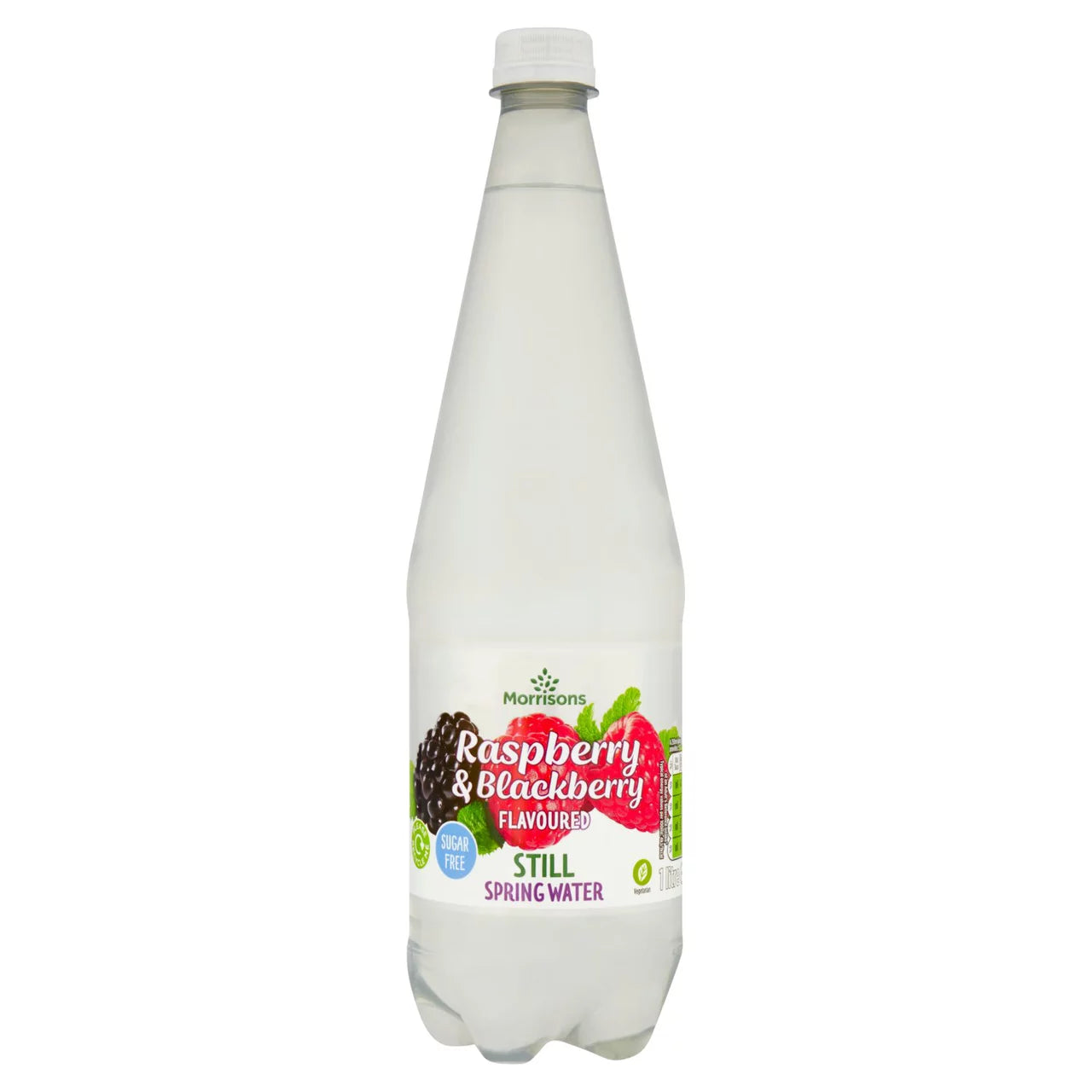 Morrisons Still Raspberry & Blackberry Flavoured Spring Water 1L