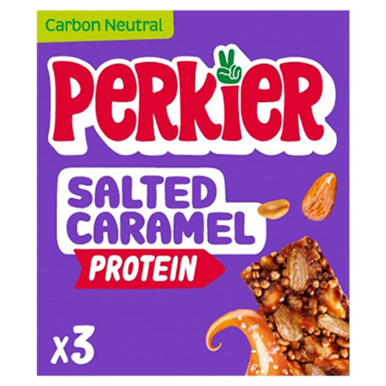 Perkier Cacao & Salted Caramel & Dark Chocolate Bars 3 x 35g