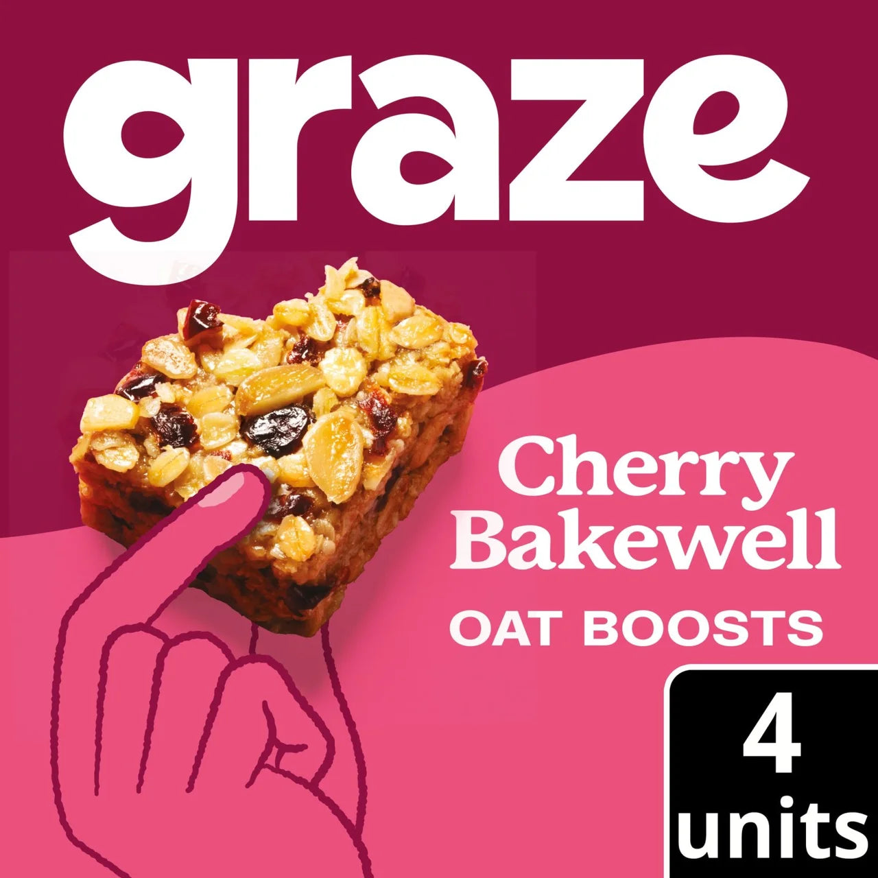 Graze Oat Boosts Cherry Bakewell 4 x 30g