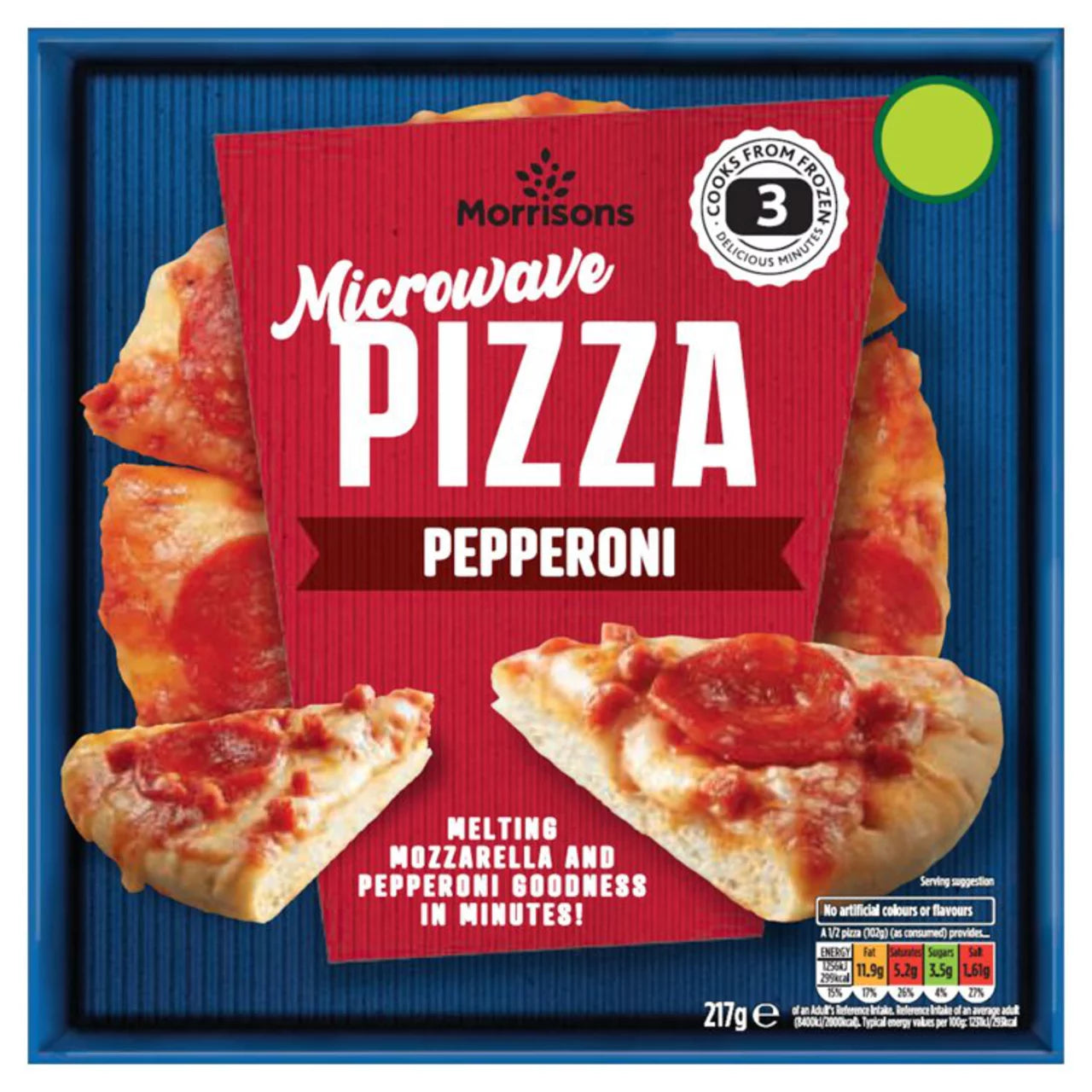 Morrisons Microwave Pepperoni Pizza 217g