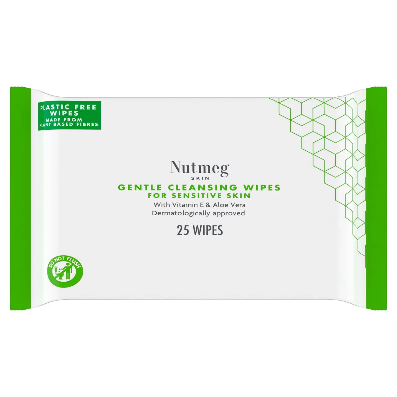 Nutmeg Gentle Cleansing Wipes for Sensitive Skin 25pk