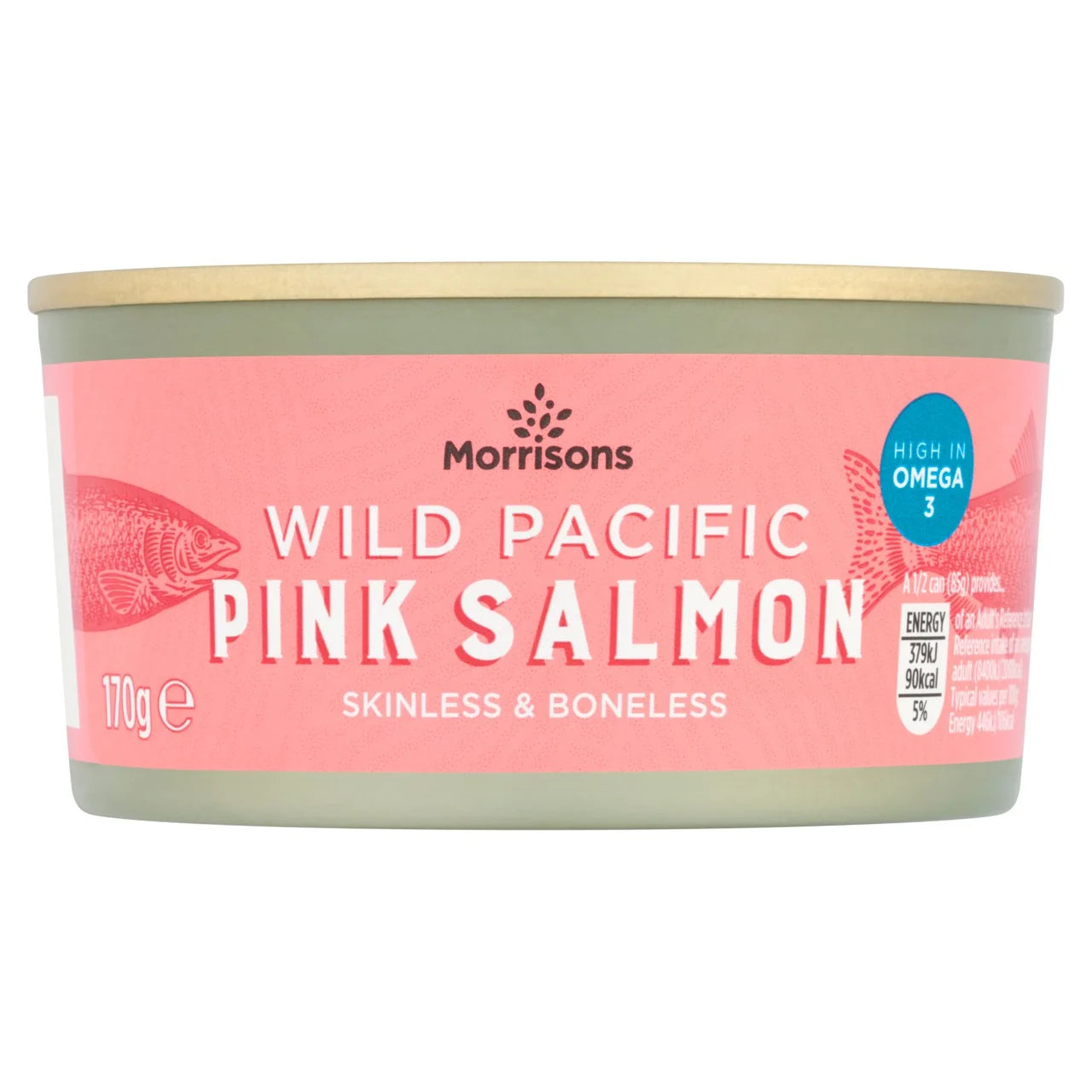 Morrisons Pink Salmon Skinned & Boned 170g