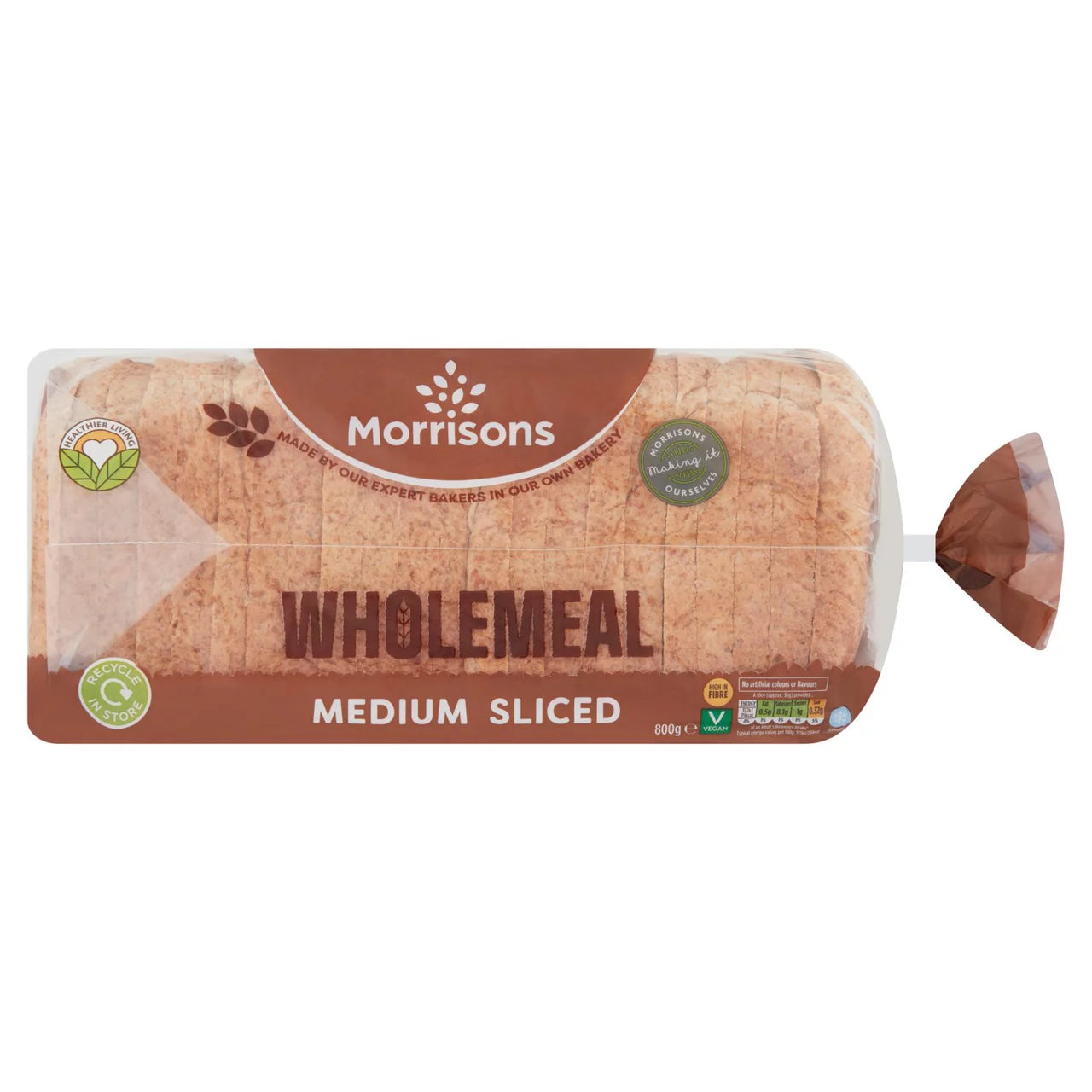 Morrisons Medium Wholemeal 800g