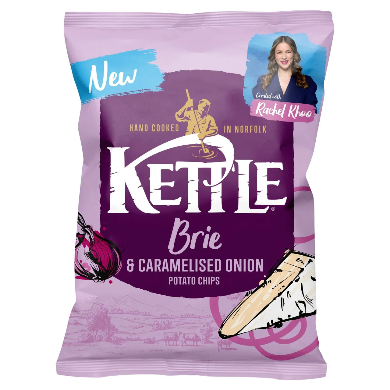 Kettle Chips Brie & Caramelised Onion 130g