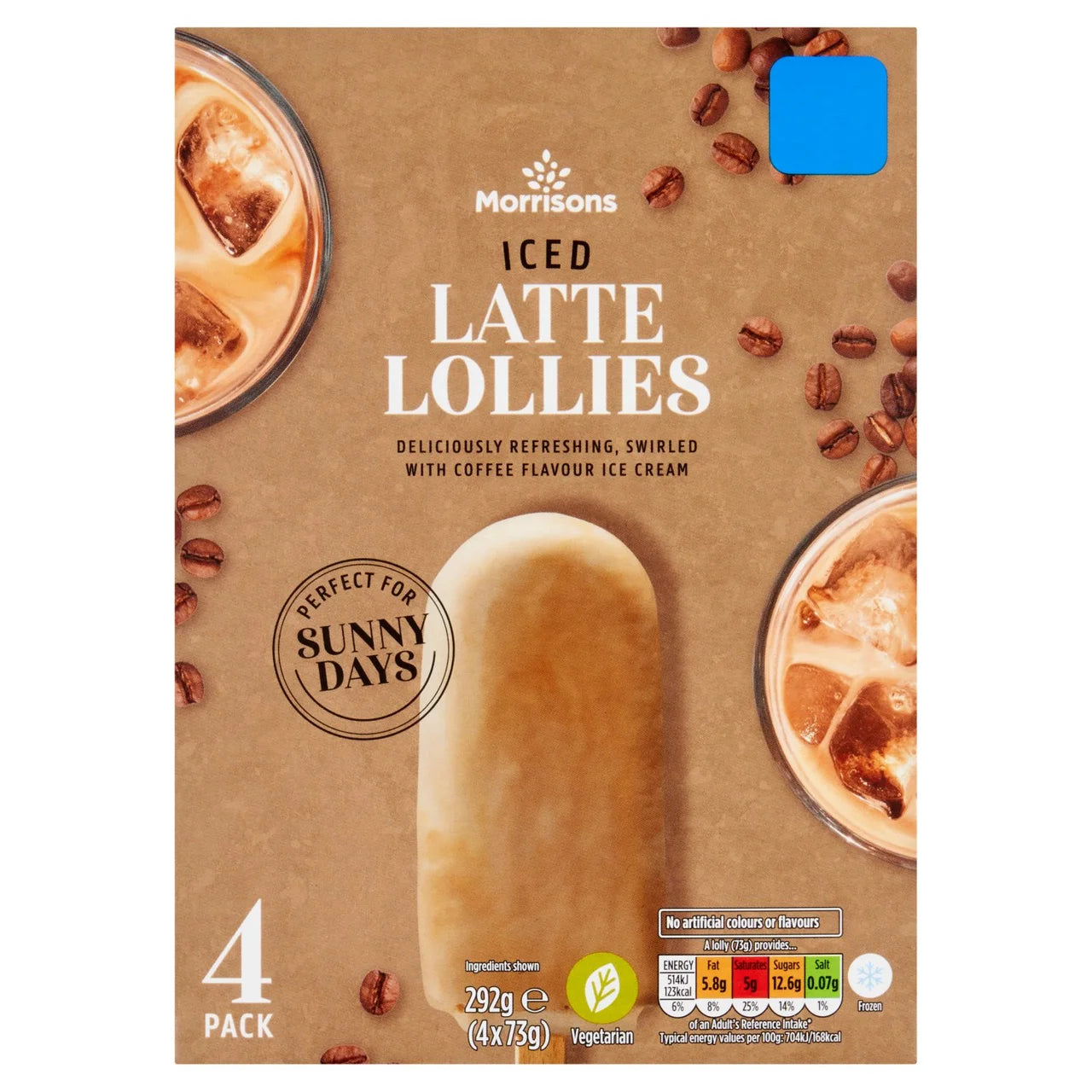 Morrisons Iced Latte Lollies 4 x 70ml