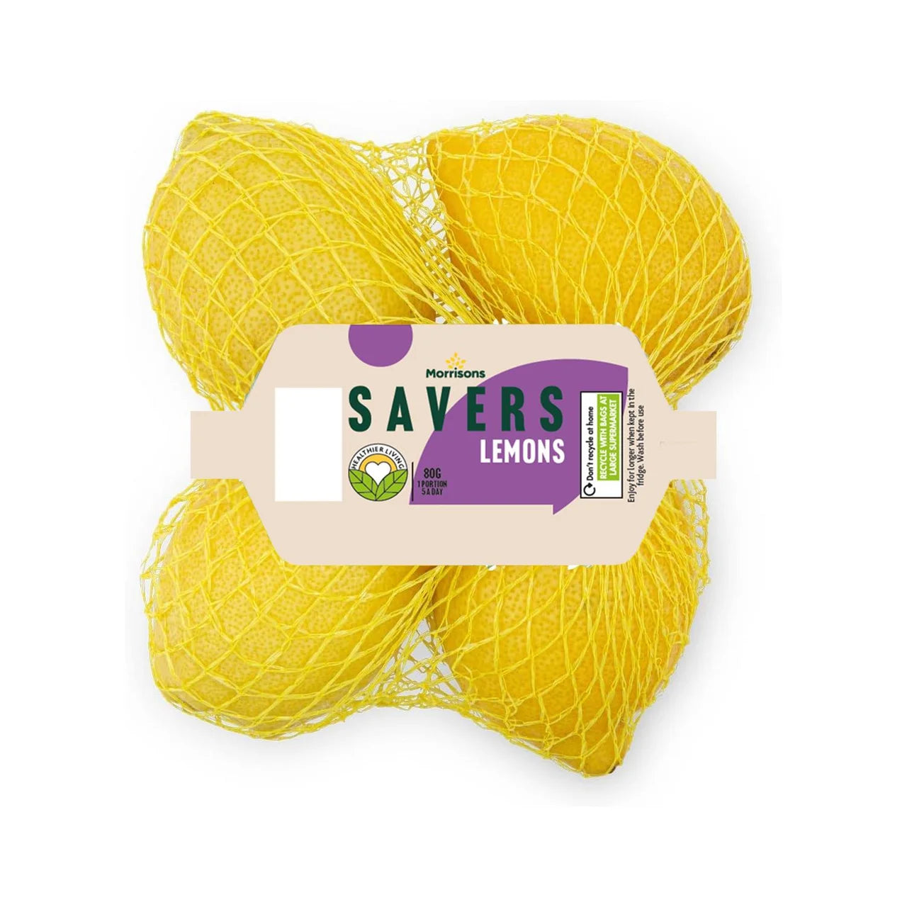 Morrisons Savers Lemons 4pk