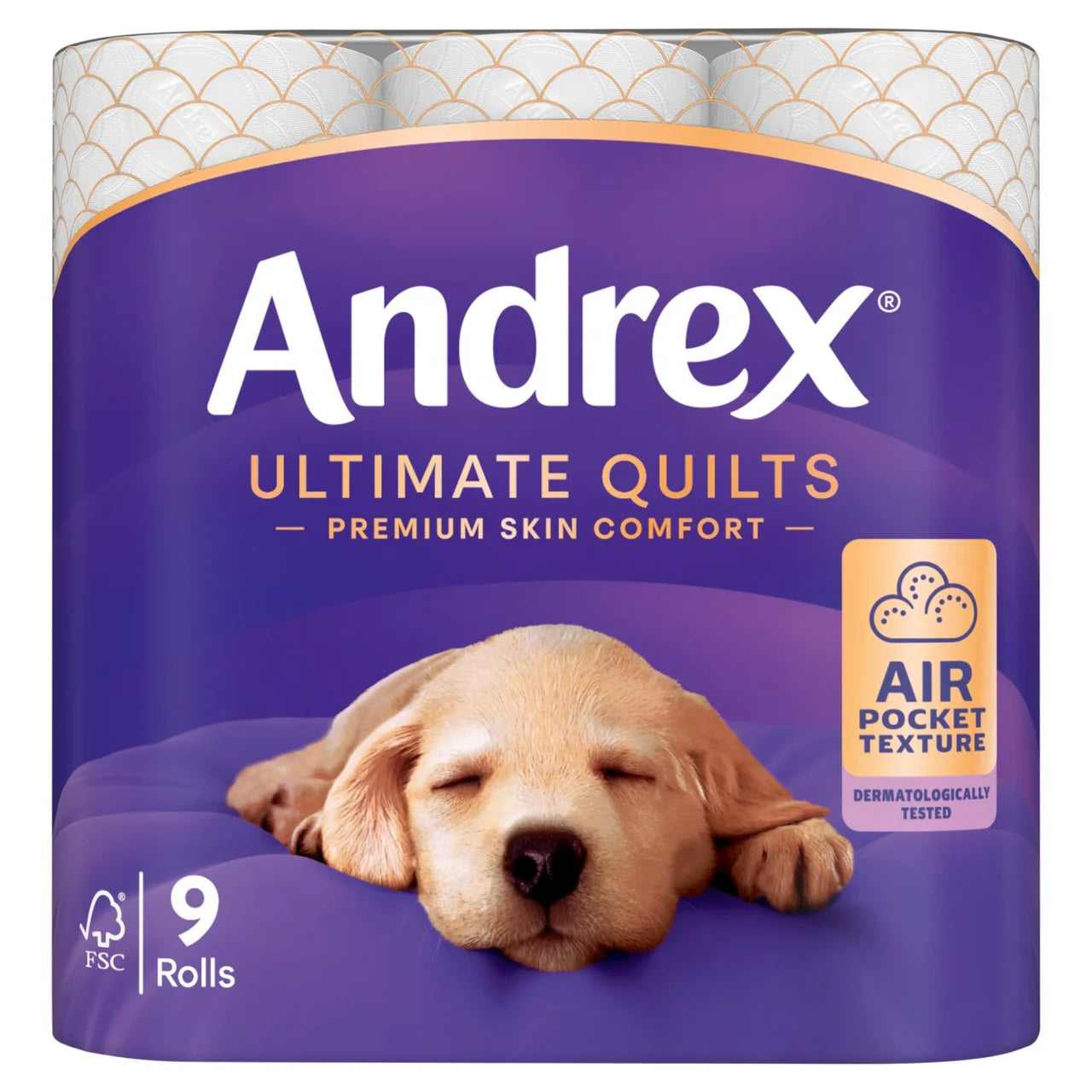 Andrex Supreme Quilts Luxury Rolls 4pk