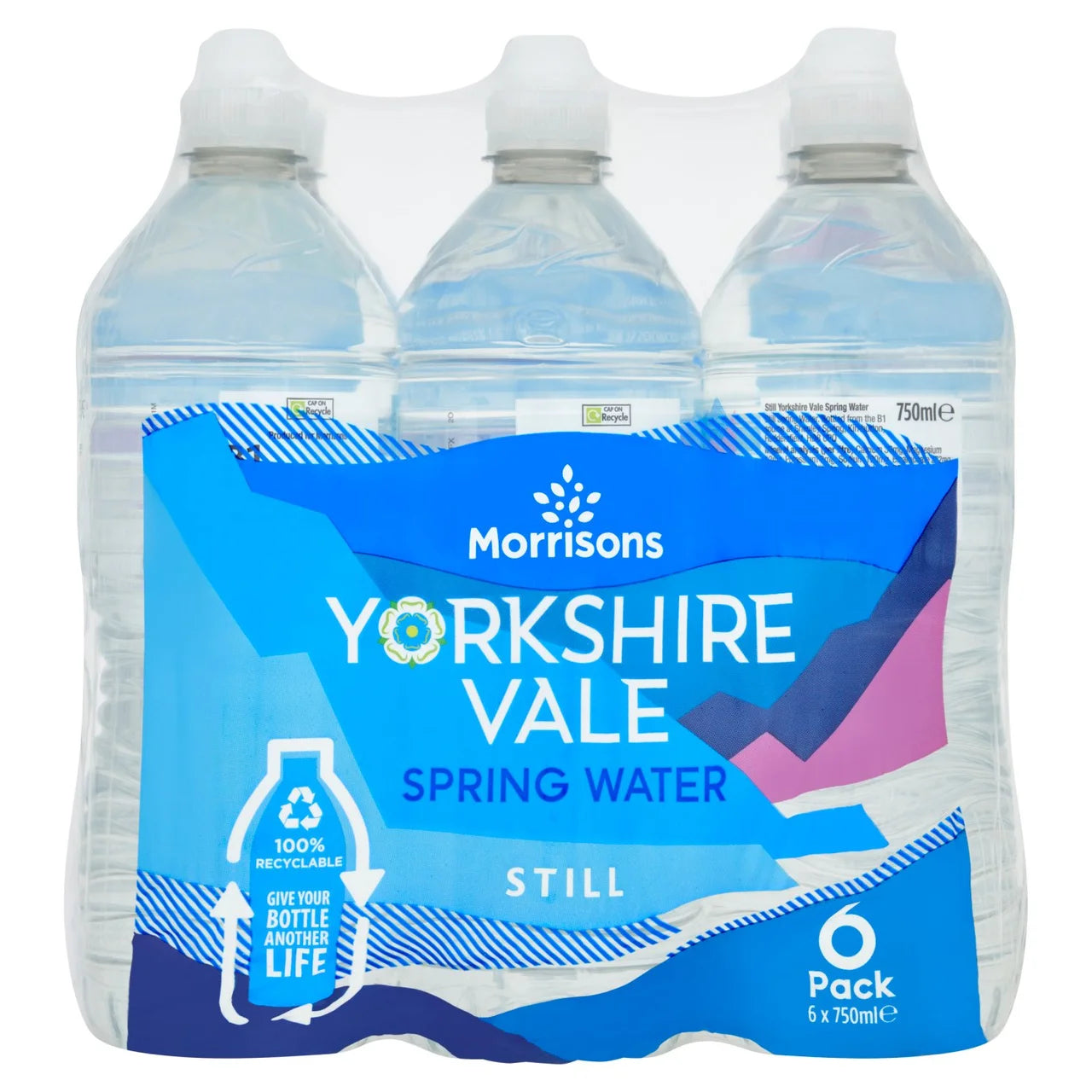 Yorkshire Vale Still Spring Water Sports Cap 6 x 750ml