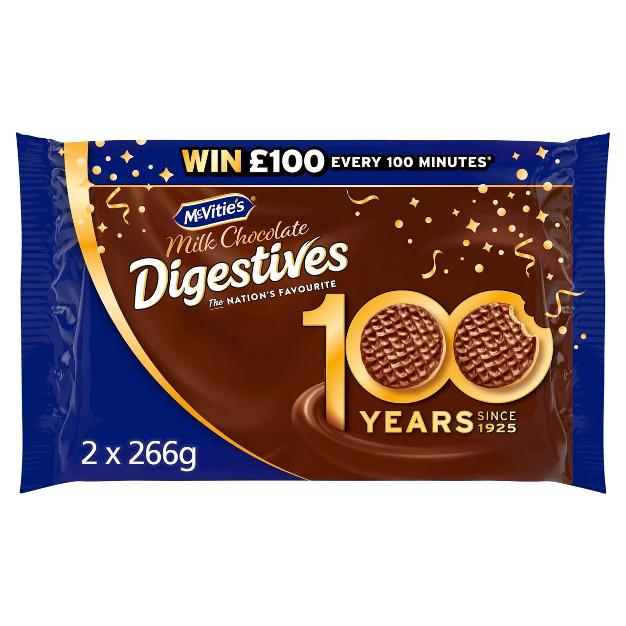McVities Digestives Milk Chocolate 2 x 266g