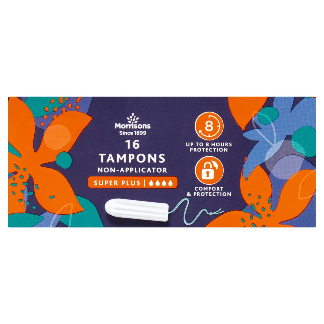 Morrisons Non Applicator Tampons Super Plus 16pk [6122]