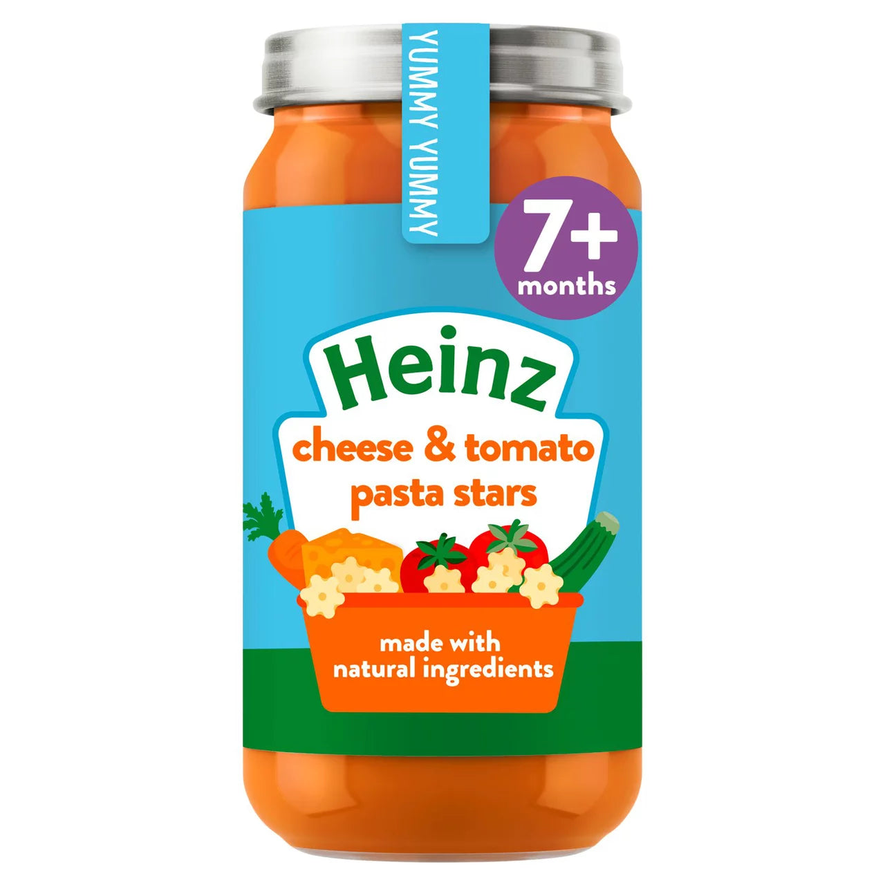 Heinz Cheesy Tomato Pasta Stars 7+ Months 200g