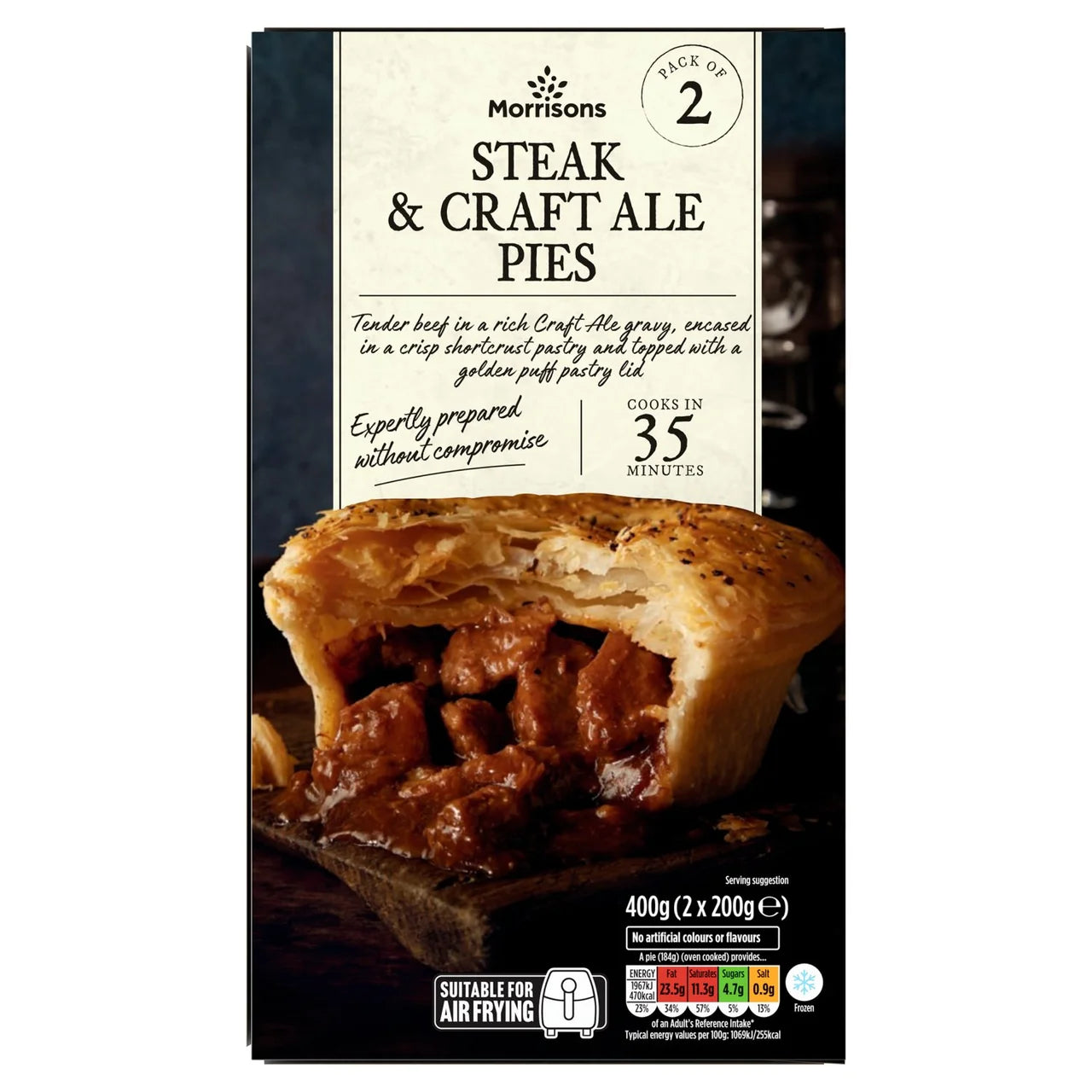 Morrisons Steak & Craft Ale Pies 400g