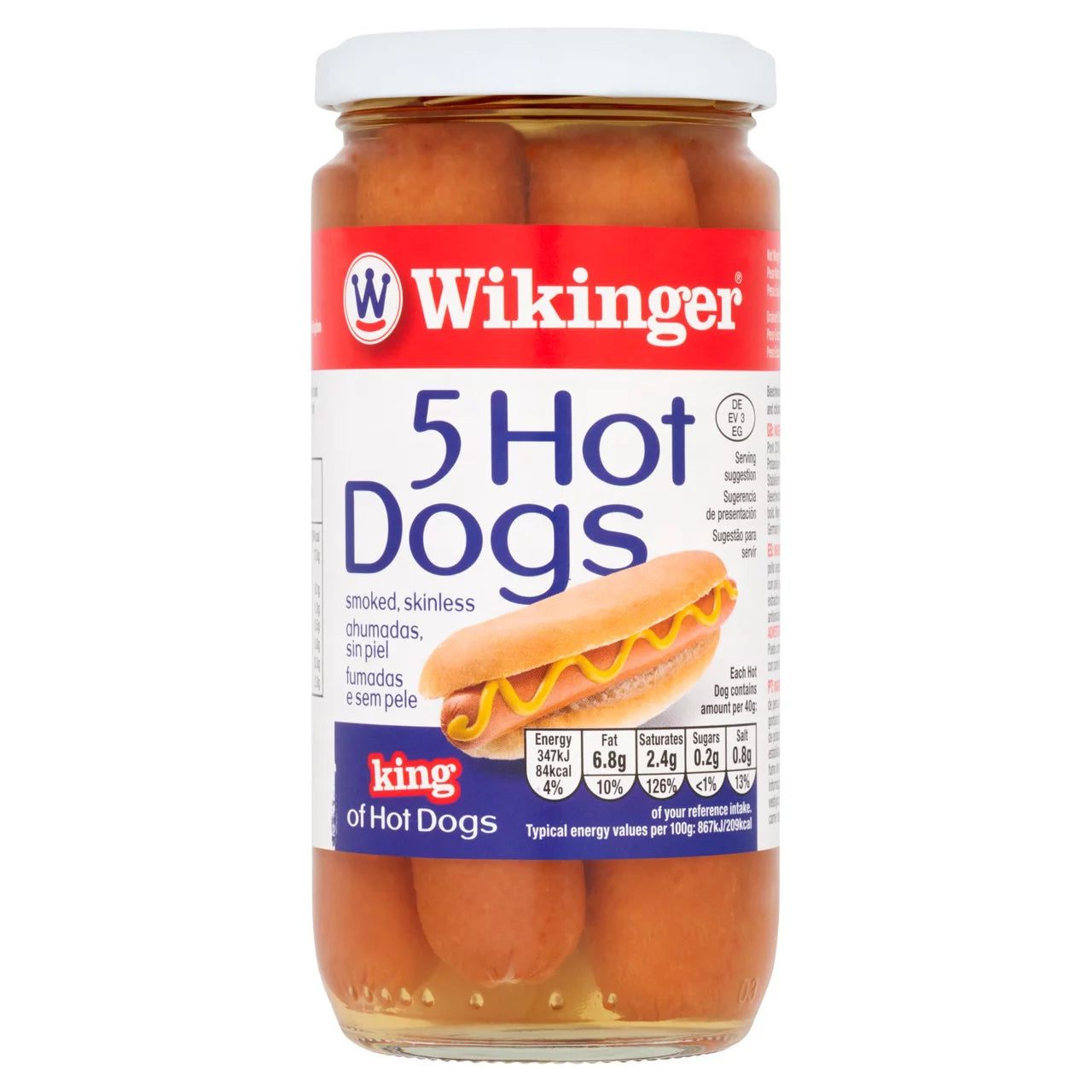 Wikinger Bockwurst Style Hot Dogs 5Pk 380g