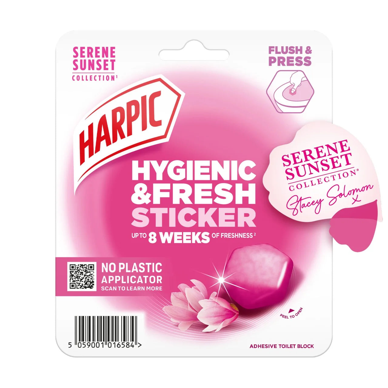 Harpic Hygienic Sticker Blossom 4pk