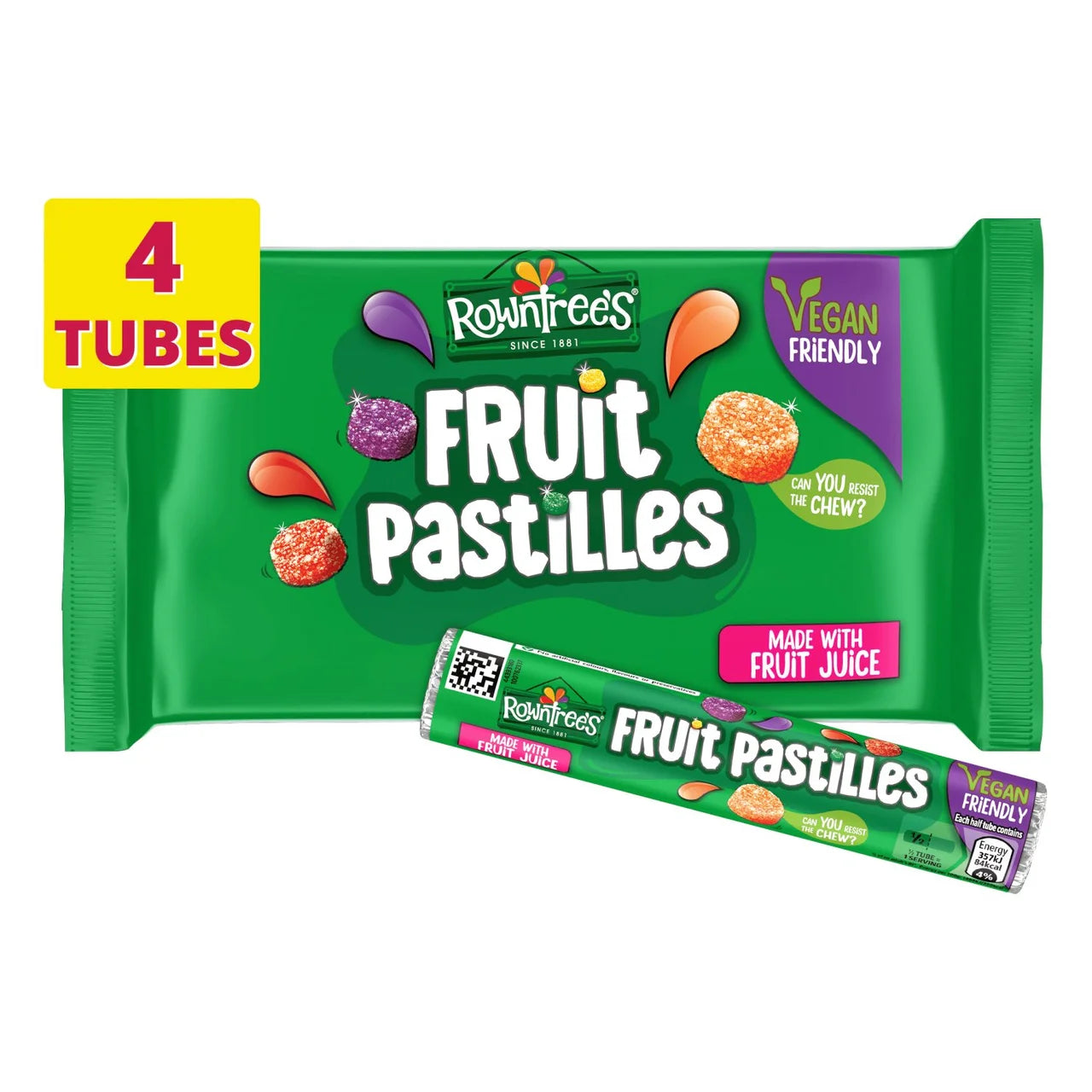 Rowntrees Fruit Pastilles Multipack 4 x 41g