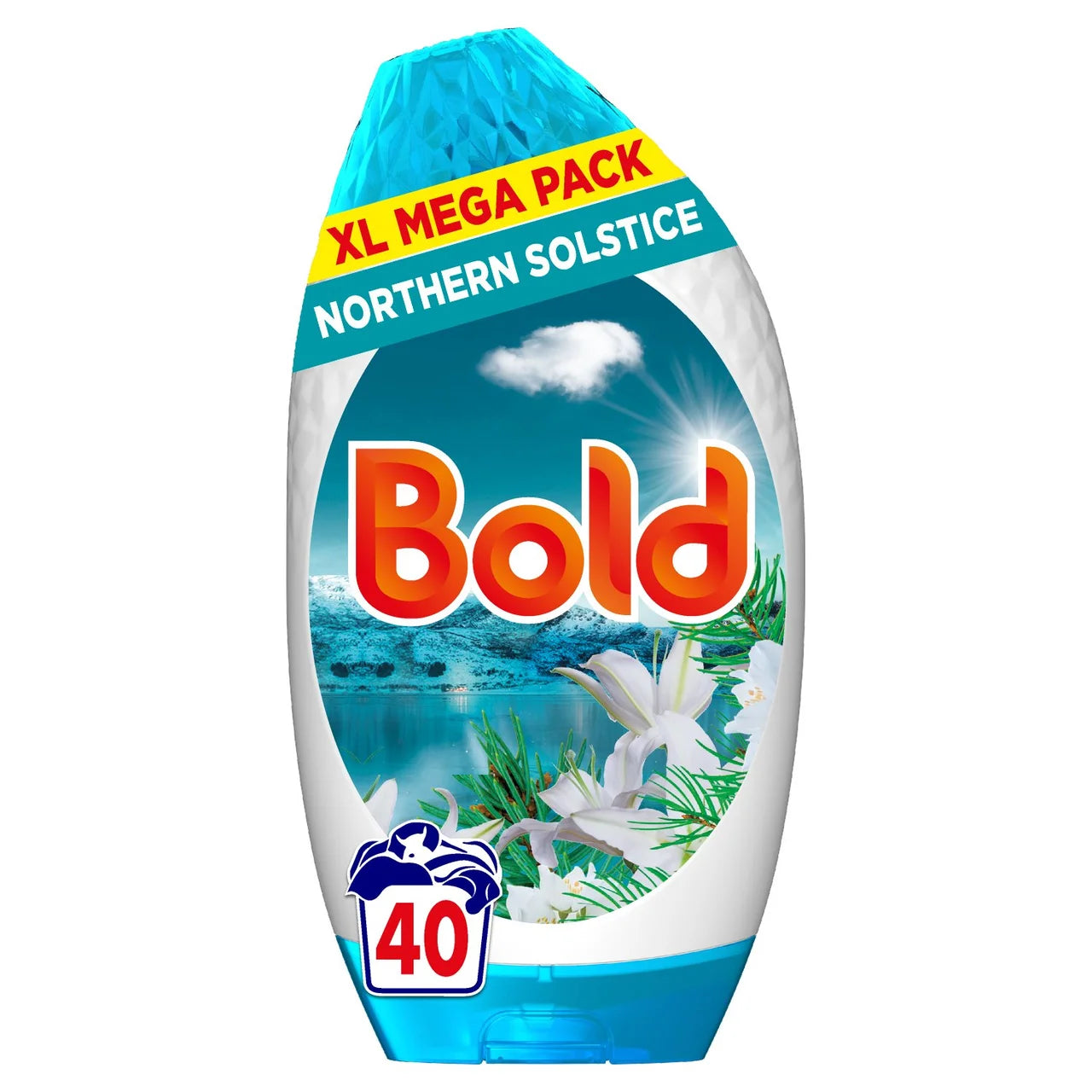 Bold 2in1 Laundry Liquid Gel Northern Solstice 40 Washes 1397ml