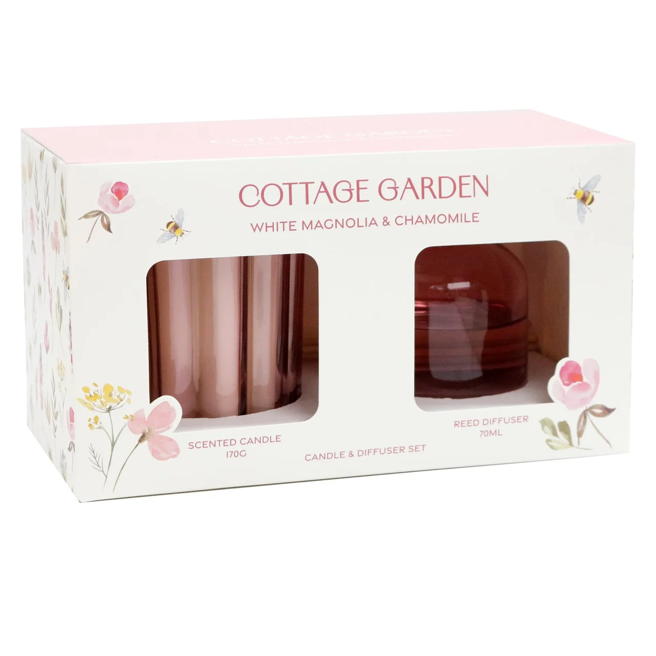 Nutmeg Home Cottage Garden Diffuser and Candle Set