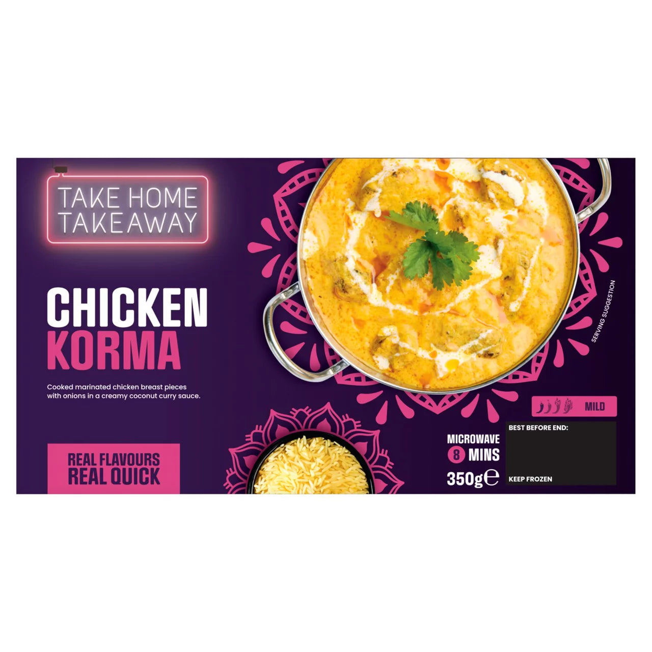 The Authentic Food Company Indian Takeaway Chicken Korma 350g