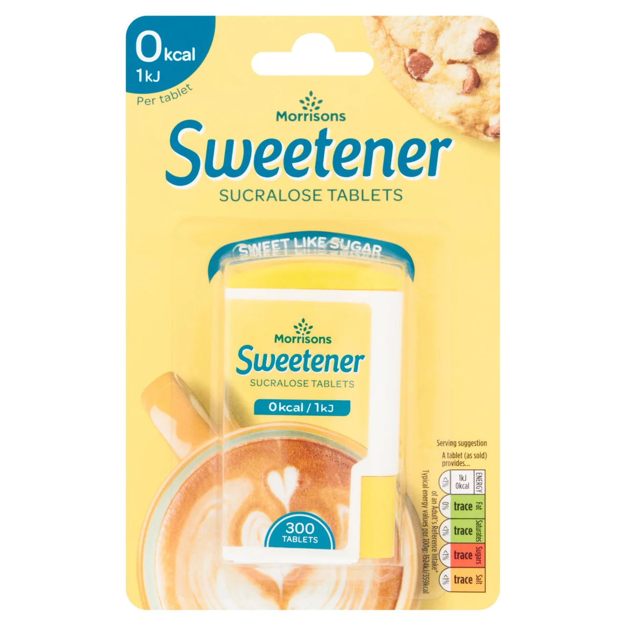Morrisons Sucralose Sweetener Tablets 300 Sweeteners