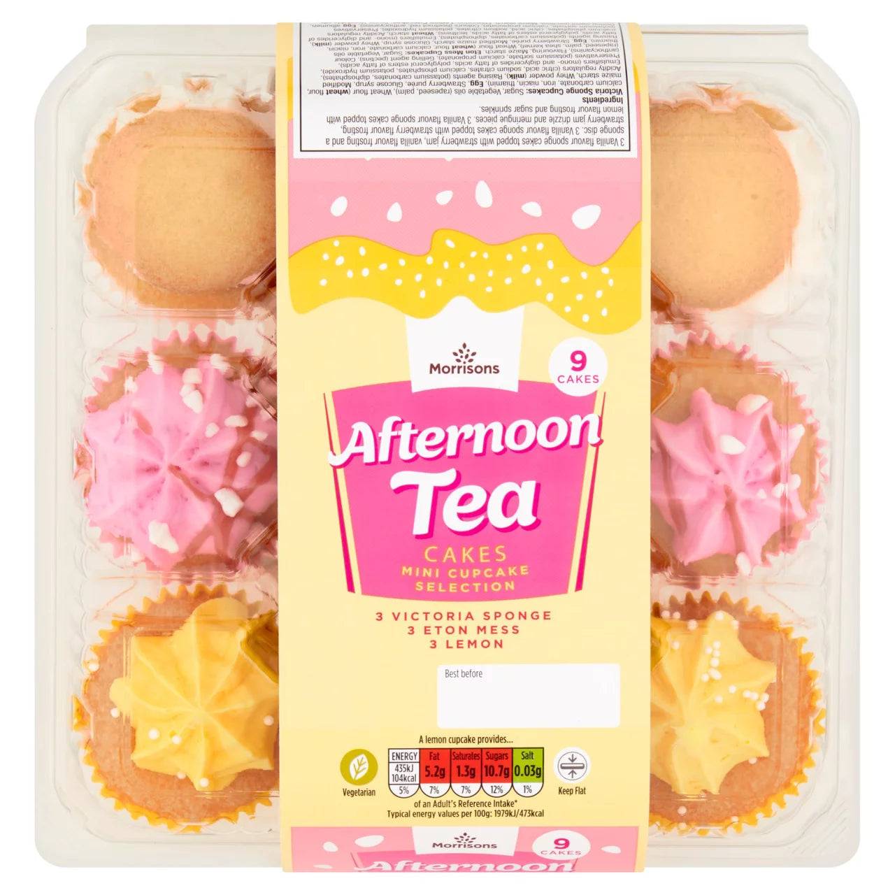 Morrisons 9 Mini Afternoon Tea Cakes