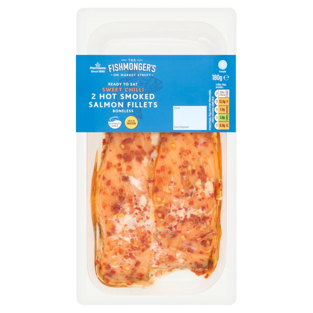 Morrisons Hot Smoked Sweet Chilli Salmon Fillets 180g